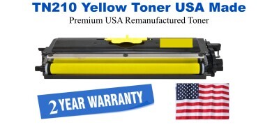 TN210Y Yellow Premium USA Remanufactured Brand Toner