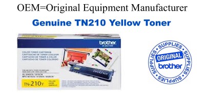 TN210Y Yellow Genuine Brother toner
