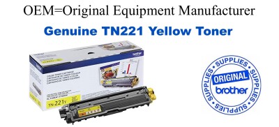 TN221Y Yellow Genuine Brother toner