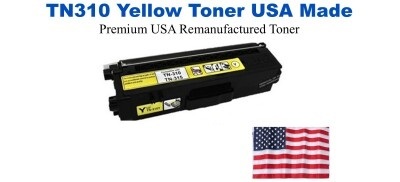 TN310Y Yellow Premium USA Remanufactured Brand Toner