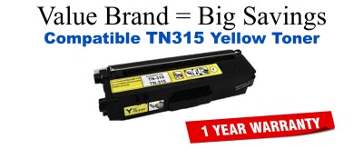 TN315Y Yellow Compatible Value Brand toner