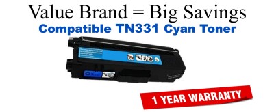 TN331C Cyan Compatible Value Brand toner
