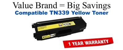 TN339Y Yellow Compatible Value Brand toner