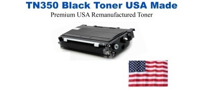 TN350 Black Premium USA Remanufactured Brand Toner