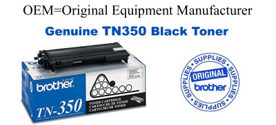 TN350 Black Genuine Brother toner