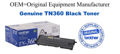 TN360 Black Genuine Brother toner