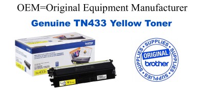 TN433Y Yellow Genuine Brother toner