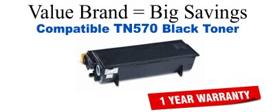 TN570 Black Compatible Value Brand Brother toner