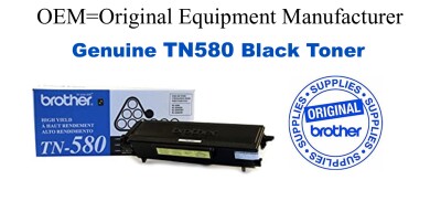 TN580 Black Genuine Brother toner