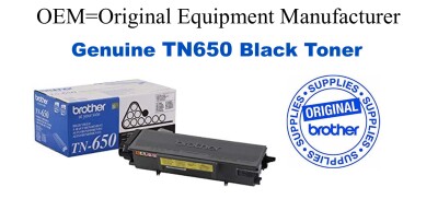 TN650 Black Genuine Brother toner