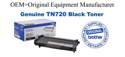 TN720 Black Genuine Brother toner
