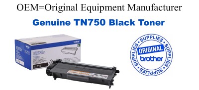 TN750 Black Genuine Brother toner