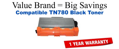 TN780 Black Compatible Value Brand Brother toner