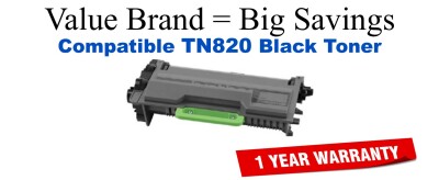 TN820 Black Compatible Value Brand Brother toner