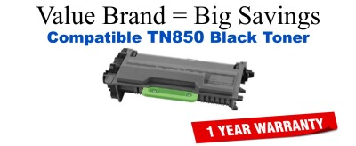 TN850 Black Compatible Value Brand Brother toner