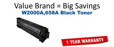 W2000A,658A Black Compatible Value Brand Toner