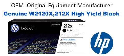 W2120X,212X Genuine High Yield Black HP Toner