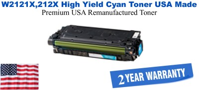 W2121X,212X High Yield Cyan Premium USA Remanufactured Brand Toner