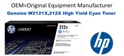 W2121X,212X Genuine High Yield Cyan HP Toner