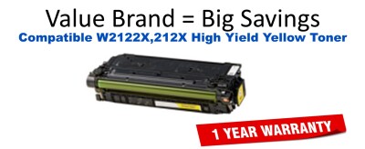 W2122X,212X High Yield Yellow Compatible Value Brand Toner