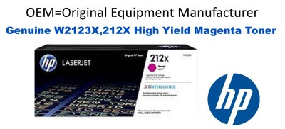 W2123X,212X Genuine High Yield Magenta HP Toner