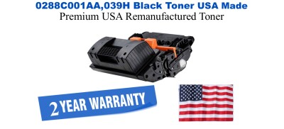 0288C001AA,039H Black Premium USA Remanufactured Brand Toner