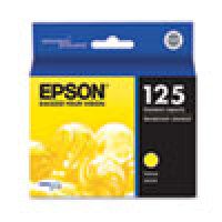 Genuine EPSON T125 Yellow Ink Cartridge (T125420)
