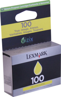 Genuine Lexmark 100XL Yellow Ink Cartridge (14N1095) (#100XL)