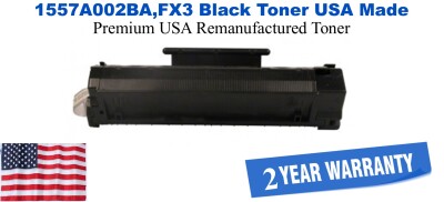 1557A002BA,FX3 Black Premium USA Made Remanufactured Canon toner