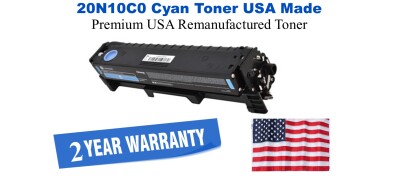 20N10C0 Cyan Premium USA Remanufactured Brand Toner
