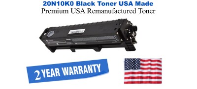 20N10K0 Black Premium USA Remanufactured Brand Toner