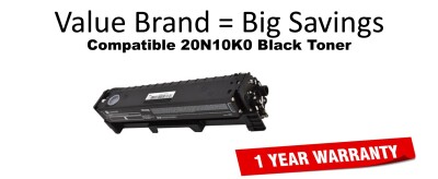 20N10K0 Black Compatible Value Brand Toner