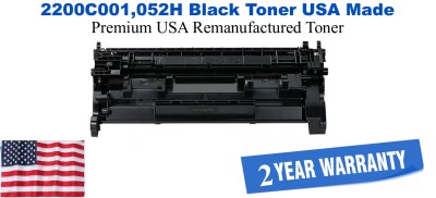 2200C001,052H High Yield Black Premium USA Made Remanufactured Canon toner