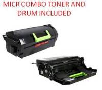 Lexmark M5155, M5163, M5170, XM5163, XM5170 (24B6015) Black Reman MICR Toner/Drum Combo 