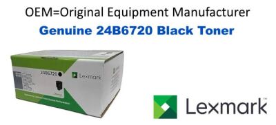 Genuine Lexmark 24B6720 Black Toner