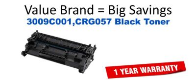 3009C001,CRG057 Black Compatible Value Brand toner