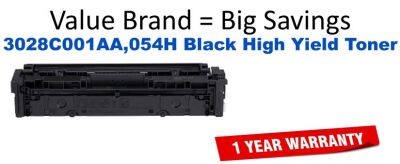 3028C001AA,054 Black High Yield Compatible Value Brand toner