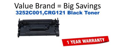 3252C001,CRG121 Black Compatible Value Brand toner