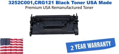3252C001,CRG121 Black Premium USA Remanufactured Brand Toner