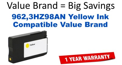 962,3HZ98AN Yellow Compatible Value Brand ink