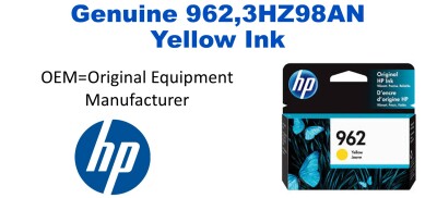 962,3HZ98AN Genuine Yellow HP Ink