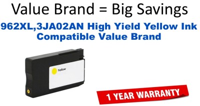 962XL,3JA02AN High Yield Yellow Compatible Value Brand ink