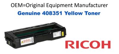 408351 Genuine Yellow Ricoh  Toner