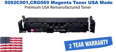5092C001,CRG069 Magenta Premium USA Remanufactured Brand Toner