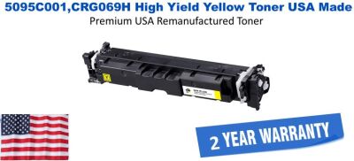 5095C001,CRG069H High Yield Yellow Premium USA Remanufactured Brand Toner