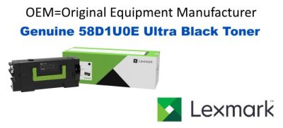 Genuine Lexmark 58D1U0E Black Ultra High Yield