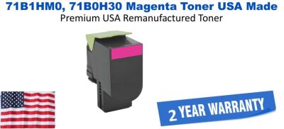 Remanufactured Lexmark 71B1HM0 Magenta High Yield Toner 3,500 Yield