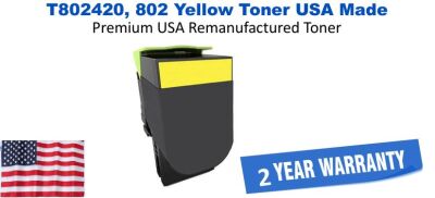Remanufactured Lexmark 71B1HY0 Yellow High Yield Toner 3,500 Yield