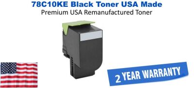 Lexmark 78C10KE Black Remanufactured Toner 2000 