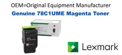 Genuine Lexmark 78C1UME Magenta Ultra High Yield